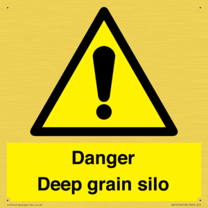 Danger Deep grain silo